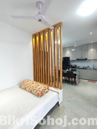 Premium 2-room Furnished Studio Apartment Rent in Baridhara
